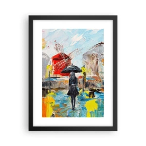 Poster in einem schwarzem Rahmen - Pariser Legenden - 30x40 cm