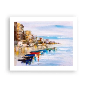 Poster - Bunte urbane Oase - 50x40 cm