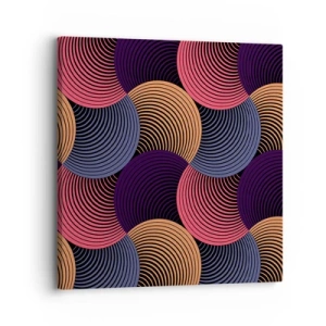 Bild auf Leinwand - Leinwandbild - Im kreisenden Rhythmus - 30x30 cm
