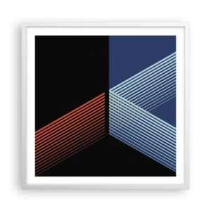 Poster in einem weißen Rahmen - Eine einfache Geschichte - 60x60 cm