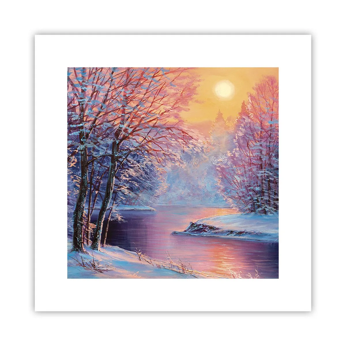 Poster - Die Farben des Winters - 30x30 cm