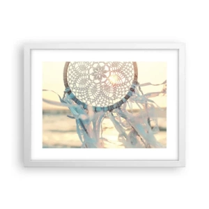 Poster in einem weißen Rahmen - Totem aus Spitze - 40x30 cm