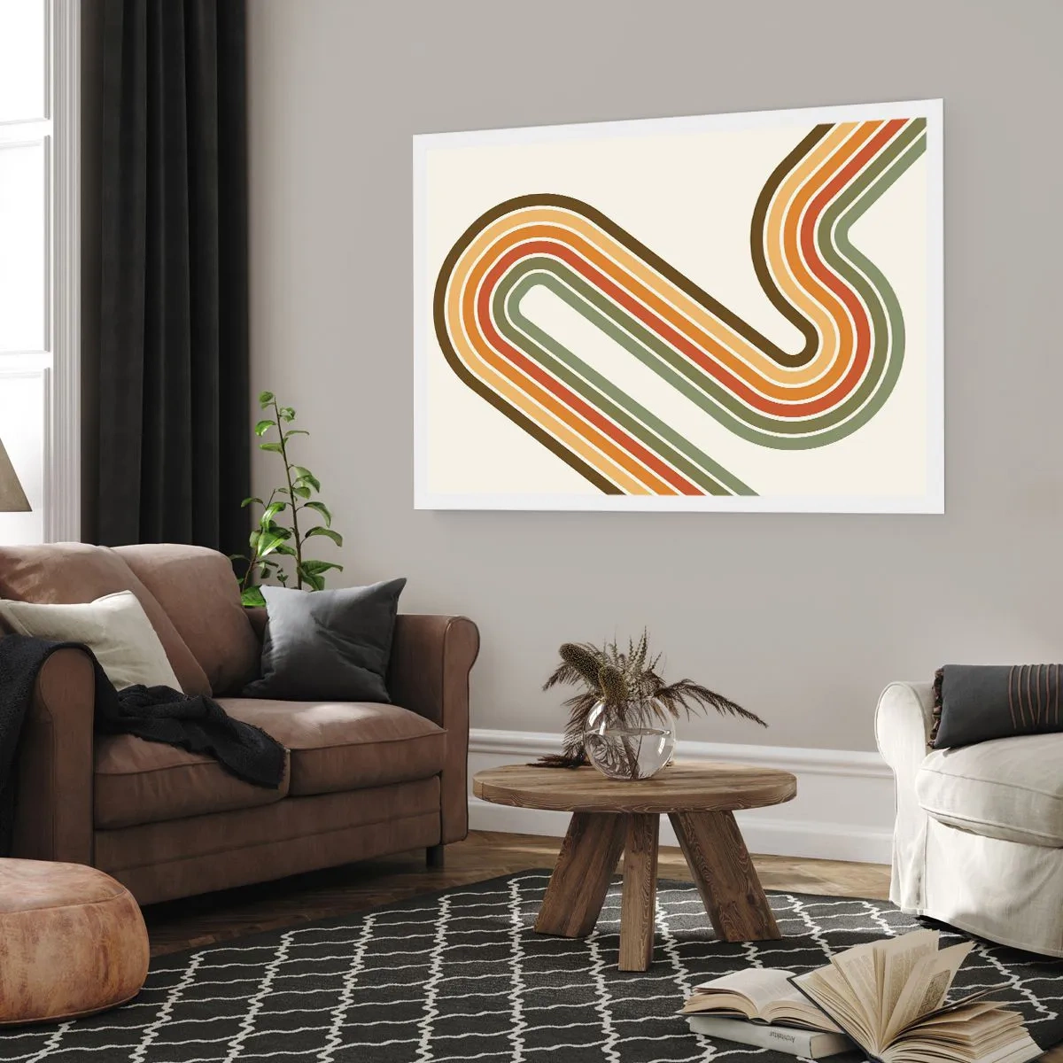 Poster - Zickzack zum Ziel - 50x40 cm