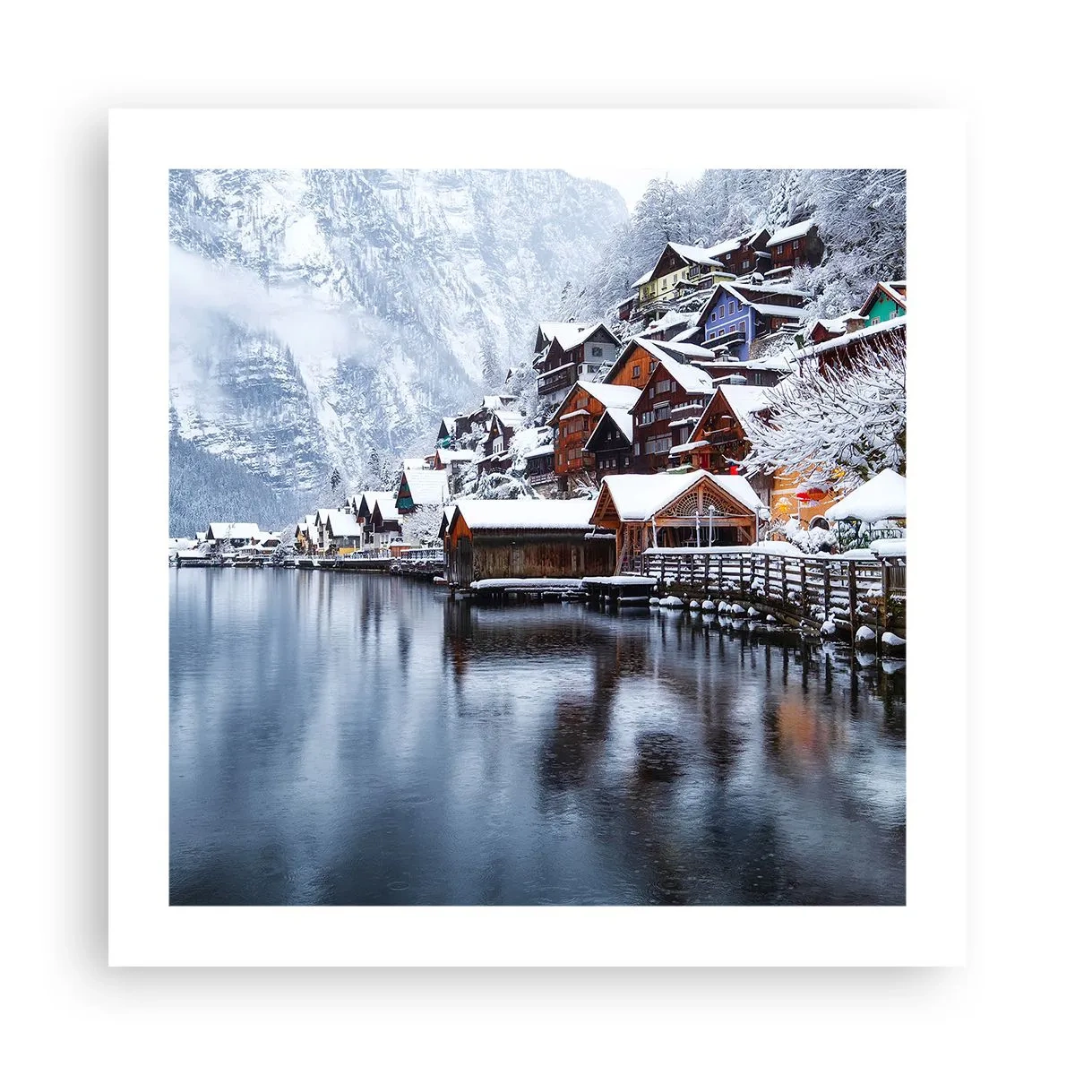 Poster - In winterlicher Dekoration - 50x50 cm