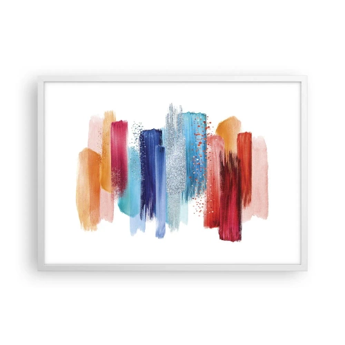 Poster in einem weißen Rahmen - Auf und ab - 70x50 cm