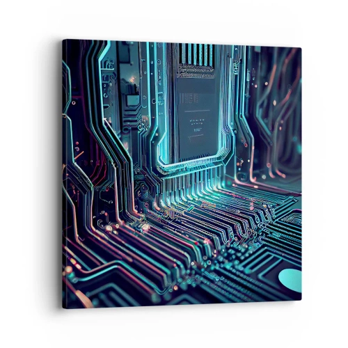 Bild auf Leinwand - Leinwandbild - Ich denke nur… - 40x40 cm