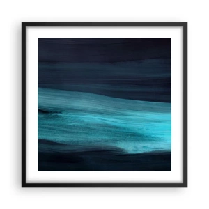 Poster in einem schwarzem Rahmen - Gehen Sie mit dem Strom - 50x50 cm