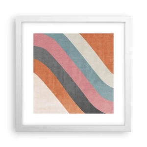 Poster in einem weißen Rahmen - Diagonale Komposition – Bewegung - 30x30 cm