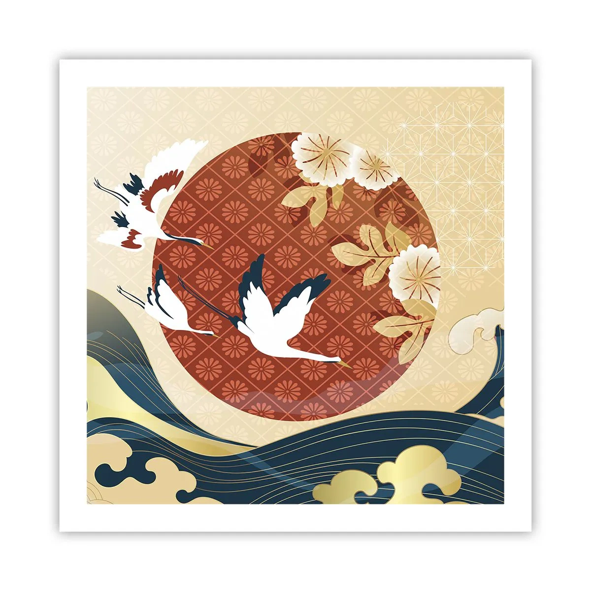 Poster - Japanisches Märchen - 60x60 cm