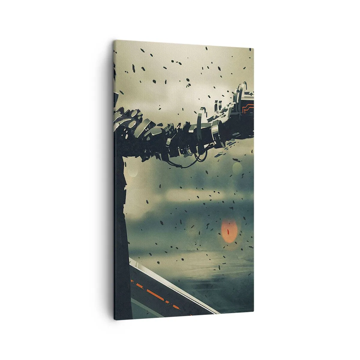 Bild auf Leinwand - Leinwandbild - Tödliche Waffe - Dein ganz eigener Terminator - 45x80 cm