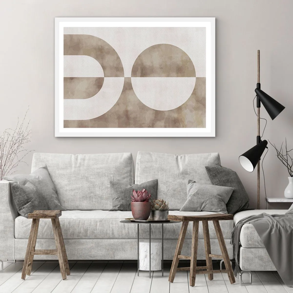 Poster in einem weißen Rahmen - Ähnlichkeiten und Unterschiede - 50x40 cm