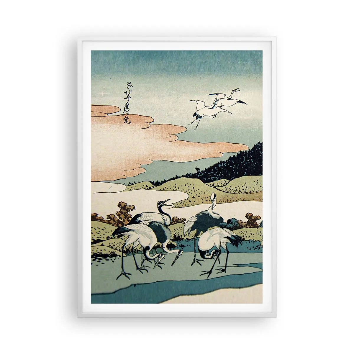 Poster in einem weißen Rahmen - Im japanischen Geist - 70x100 cm