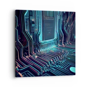 Bild auf Leinwand - Leinwandbild - Ich denke nur… - 30x30 cm