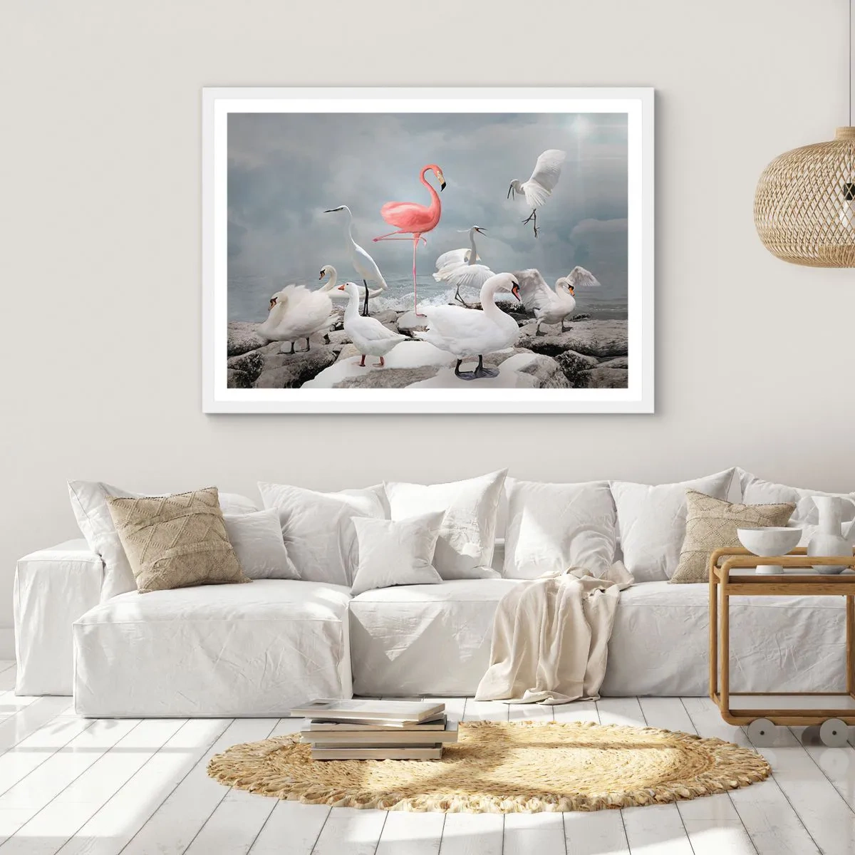 Poster in einem weißen Rahmen - Wie kam ich hier hin? - 40x30 cm