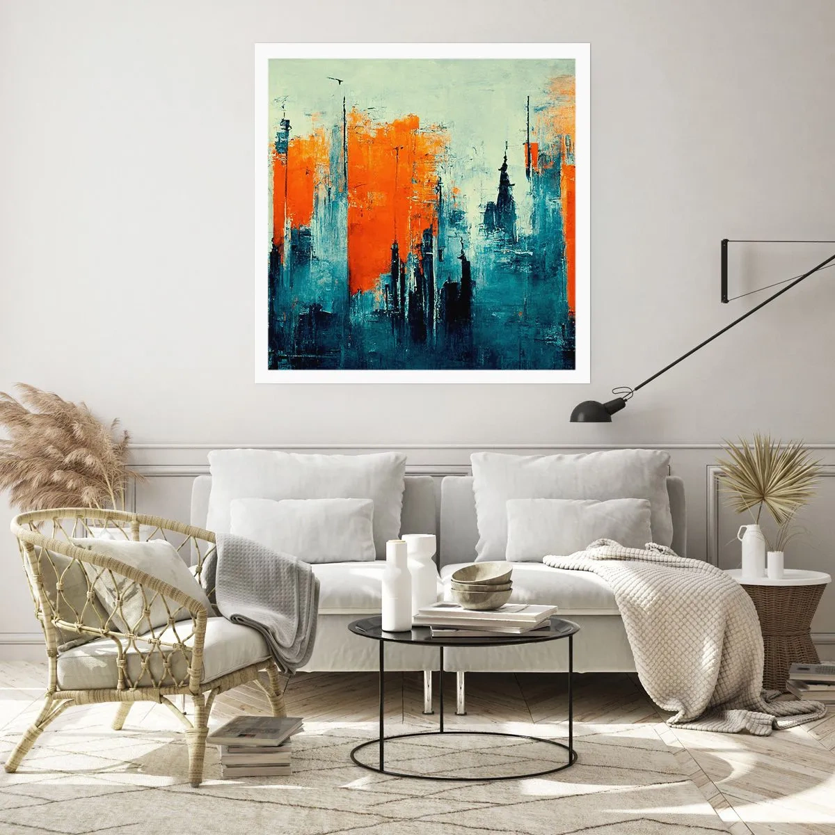 Poster - Moderne Landschaft - 30x30 cm