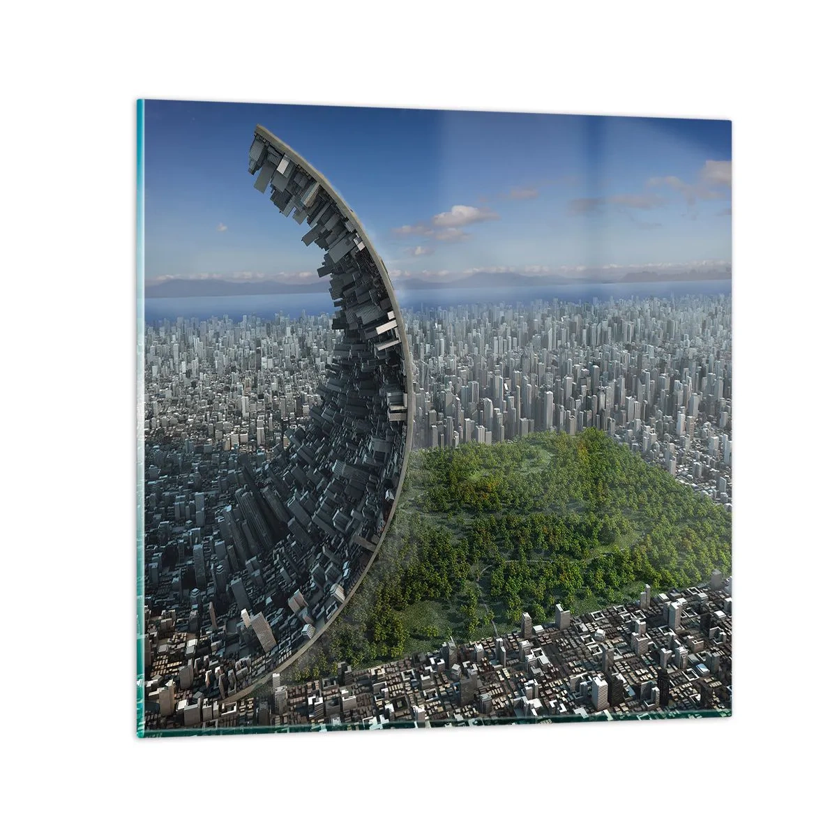 Glasbild - Bild auf glas - Die Natur ist ewig - 70x70 cm