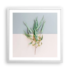 Poster in einem weißen Rahmen - Pastellige Subtilität - 50x50 cm
