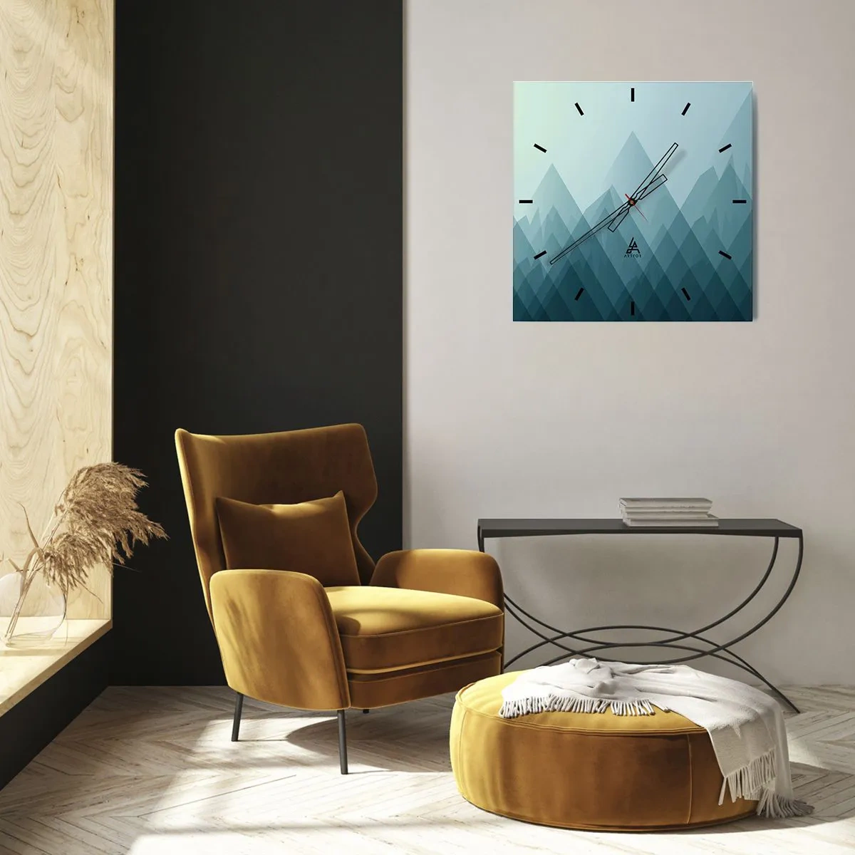 Wanduhr - Glasuhr - Groß größer am größten - 30x30 cm