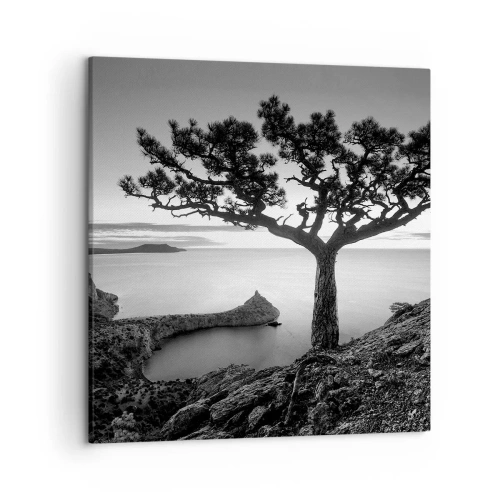 Bild auf Leinwand - Leinwandbild - Stille bis zum Horizont - 50x50 cm