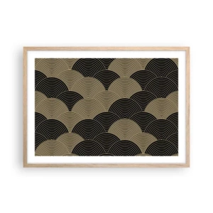 Poster in einem Rahmen aus heller Eiche - Einheit in der Vielfalt - 70x50 cm