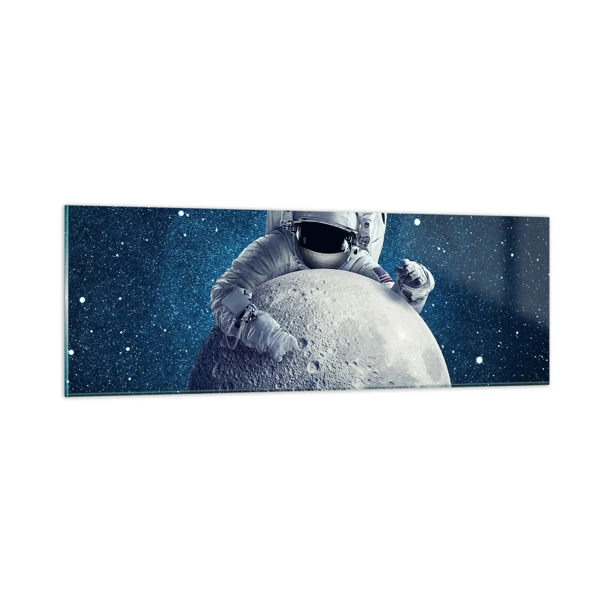 Glasbild - Bild auf glas - Weltraumjoker - 90x30 cm