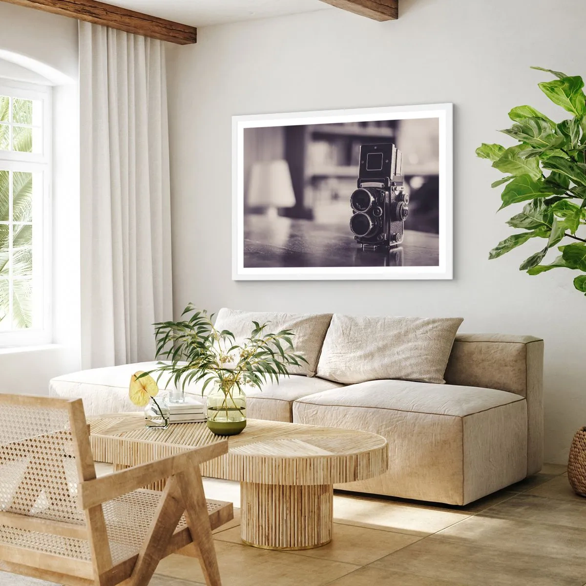 Poster in einem weißen Rahmen - Zauber alter Fotografie - 40x30 cm