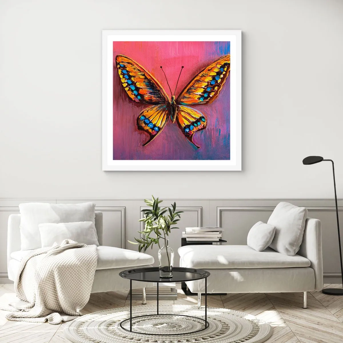 Poster in einem weißen Rahmen - Ein Juwel der Natur - 40x40 cm