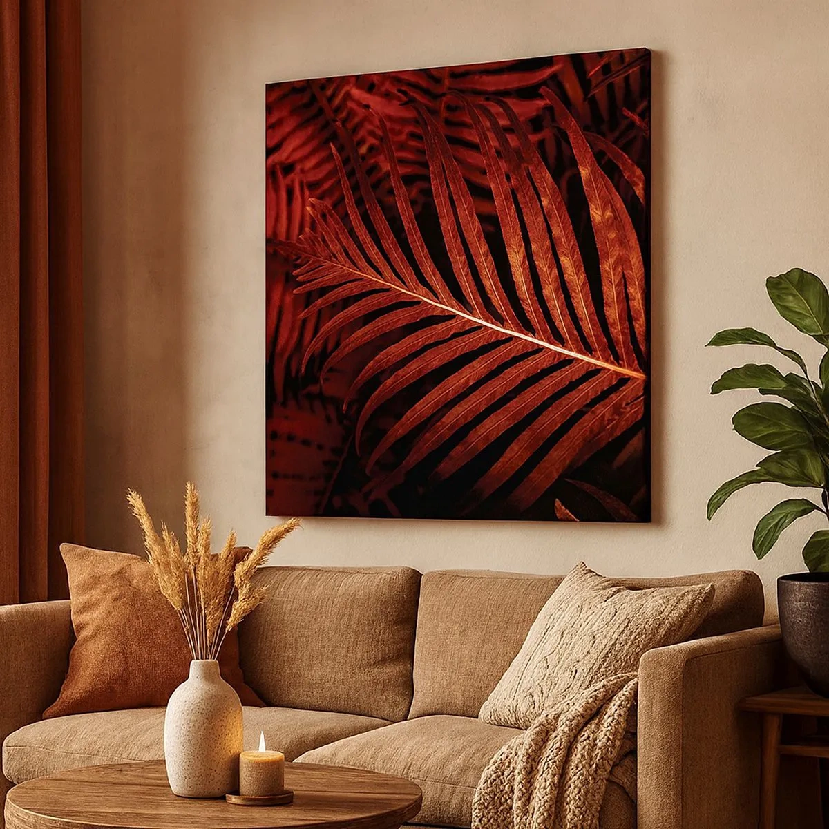 Bild auf Leinwand - Leinwandbild - Die Hitze des Lebens - 30x30 cm