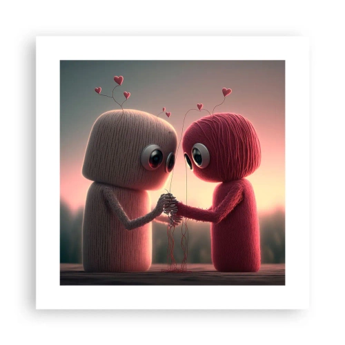 Poster - Jeder darf lieben - 40x40 cm