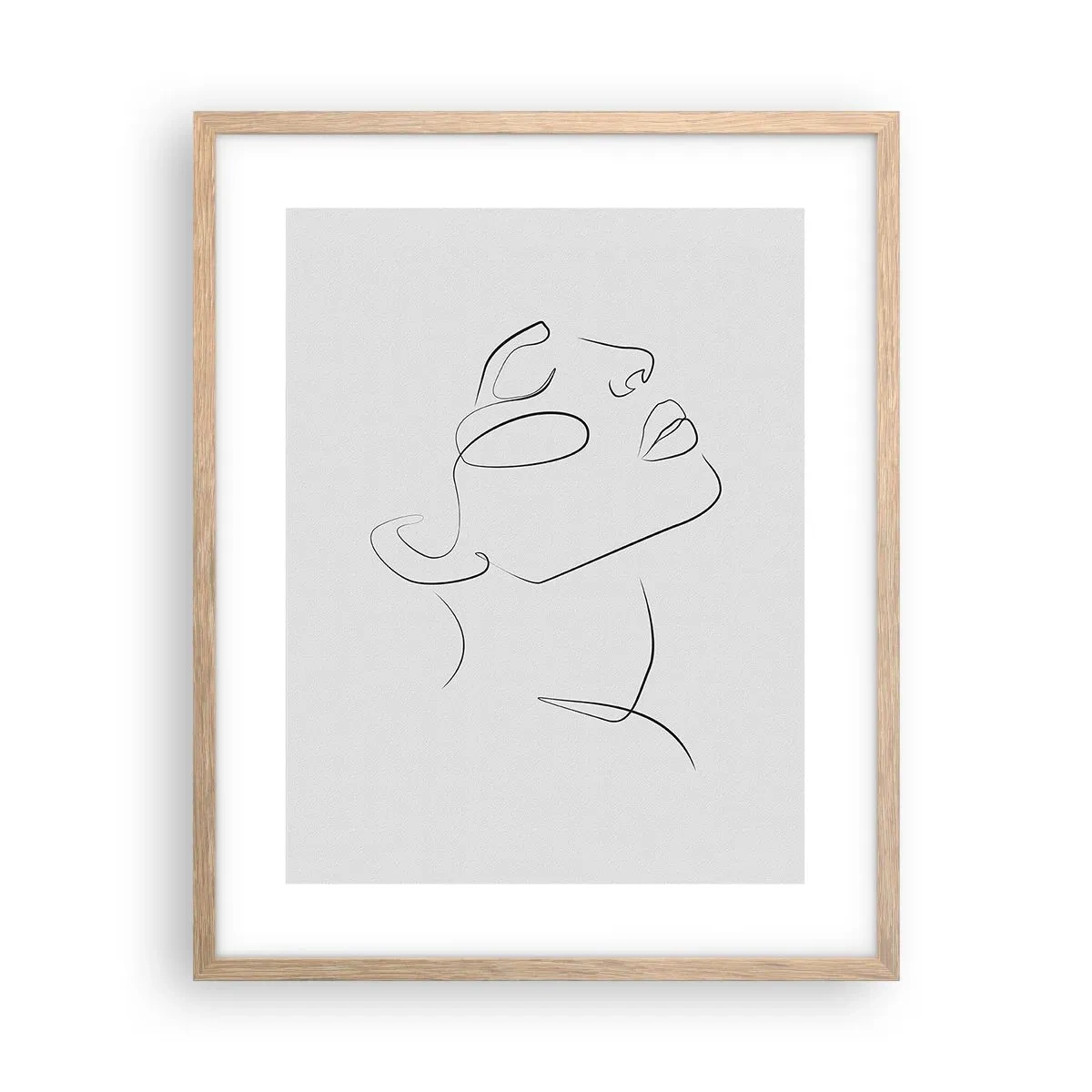 Poster in einem Rahmen aus heller Eiche - Die Drehungen und Wendungen der Träume - 40x50 cm