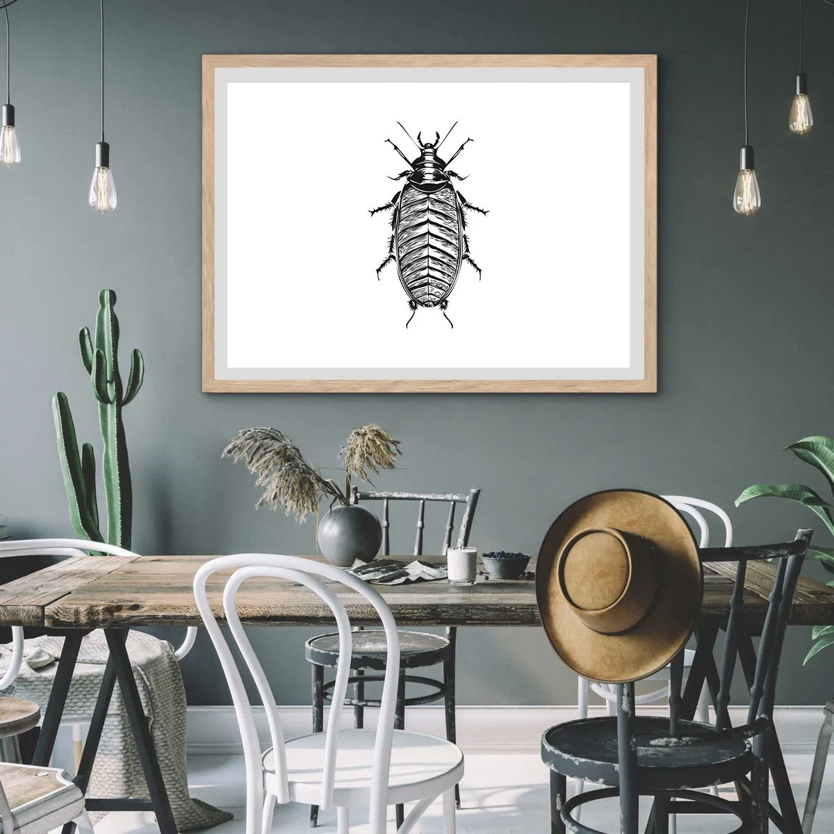 Poster in einem Rahmen aus heller Eiche - Was für ein Exemplar! - 40x30 cm