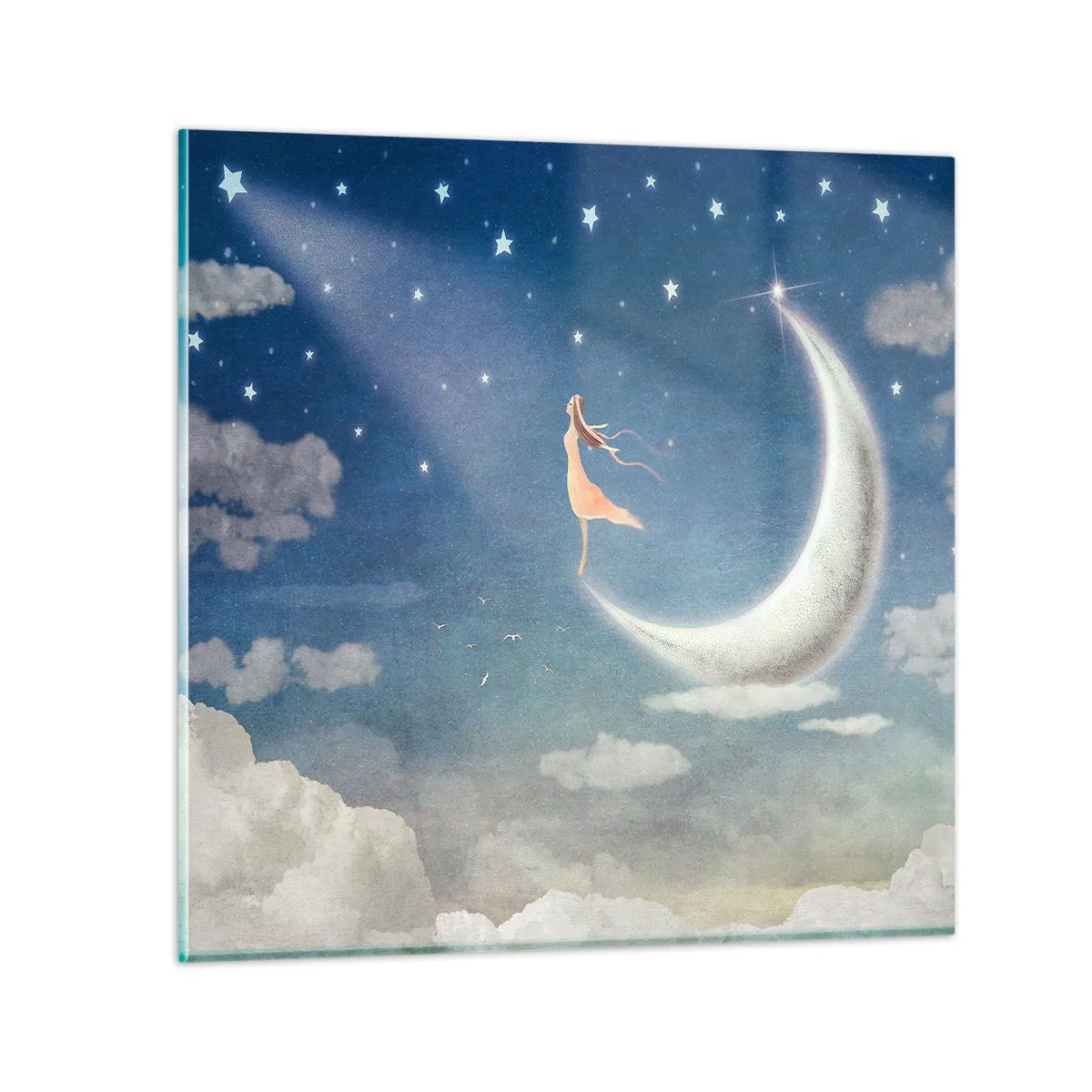 Glasbild - Bild auf glas - Blauer Freier - 40x40 cm