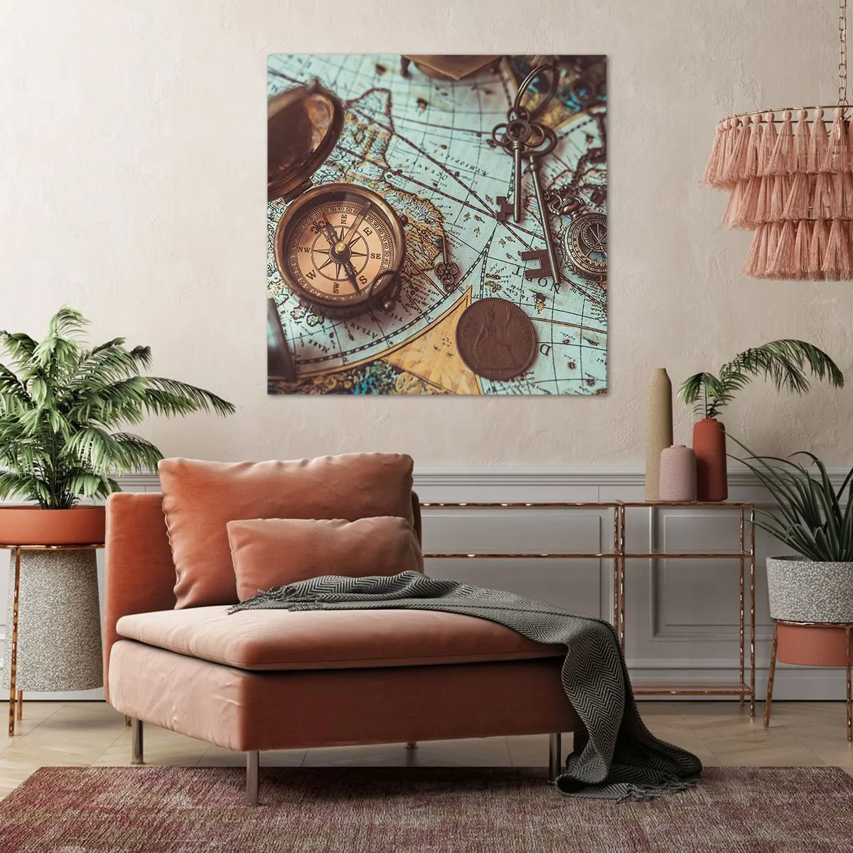 Bild auf Leinwand - Leinwandbild - Für den Abenteurer - 70x70 cm