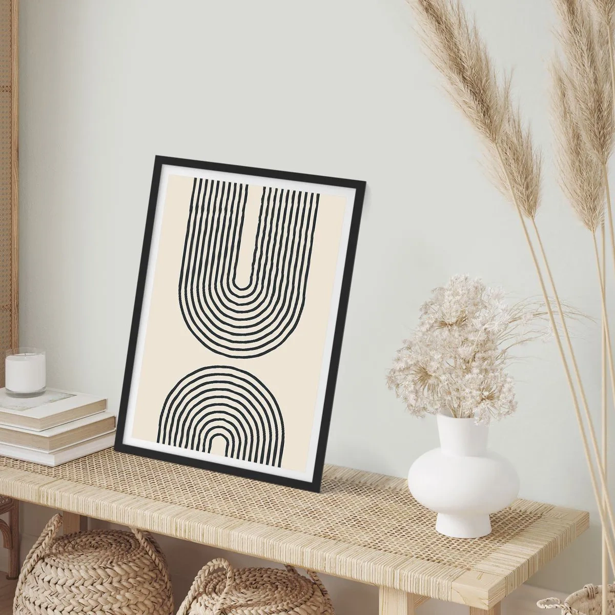 Poster in einem schwarzem Rahmen - In einem Moment ... - 61x91 cm