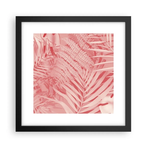 Poster in einem schwarzem Rahmen - Rosa Konzept - 30x30 cm