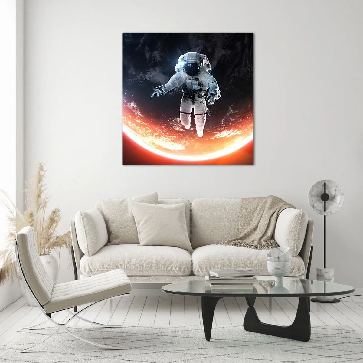 Glasbild - Bild auf glas - Kann ich noch eine Weile bleiben? - 70x70 cm