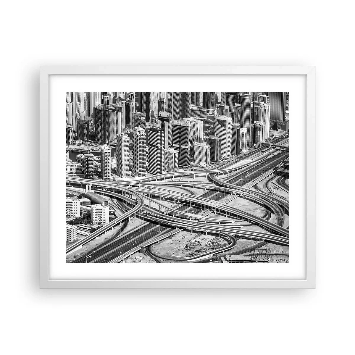 Poster in einem weißen Rahmen - Dubai - die unmögliche Stadt - 50x40 cm