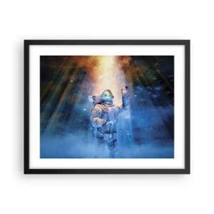 Poster in einem schwarzem Rahmen - Endlich am Ende - 50x40 cm