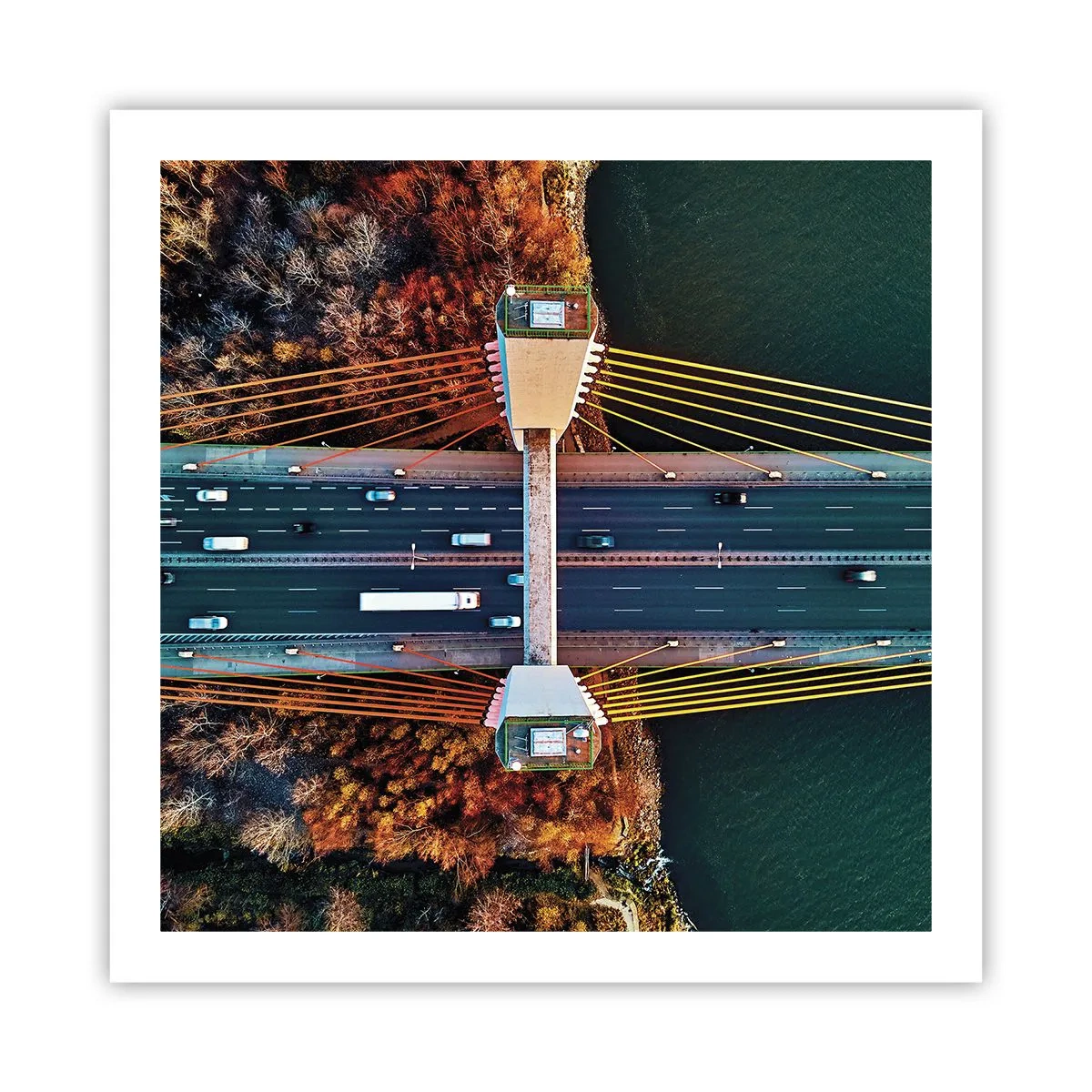 Poster - Jenseits der Gewässer, jenseits der Wälder - 60x60 cm