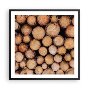 Poster in einem schwarzem Rahmen - Ein neuer Anfang - 60x60 cm