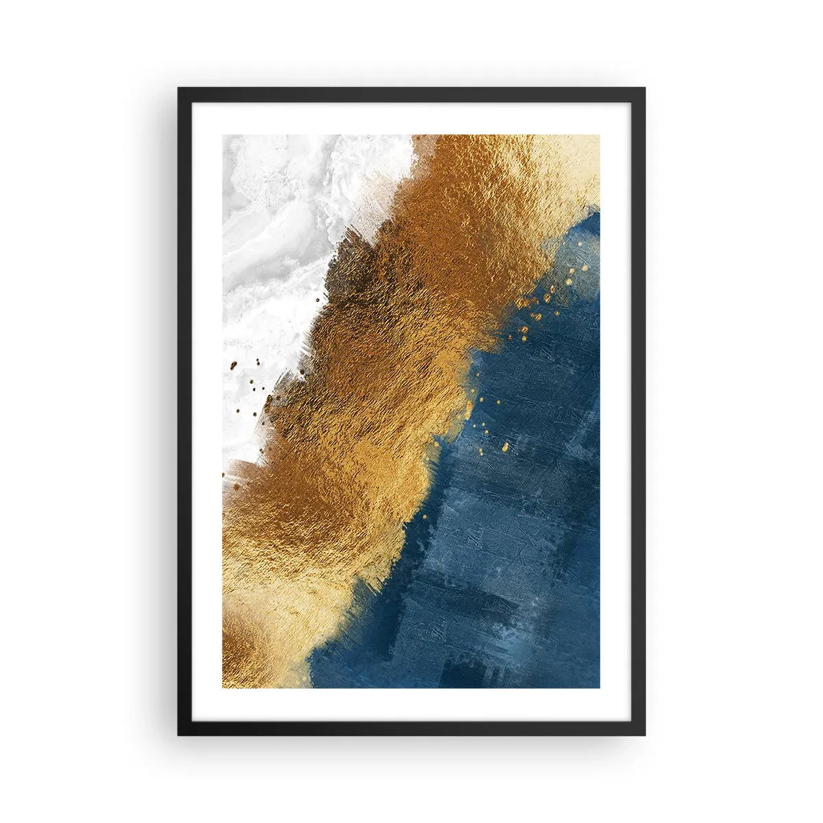 Poster in einem schwarzem Rahmen - Farben des Sommers - 50x70 cm