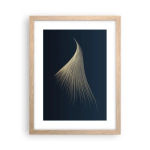 Poster in einem Rahmen aus heller Eiche - Wie das Haar eines Engels - 30x40 cm