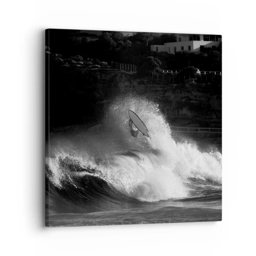 Bild auf Leinwand - Leinwandbild - Herausforderung angenommen! - 30x30 cm