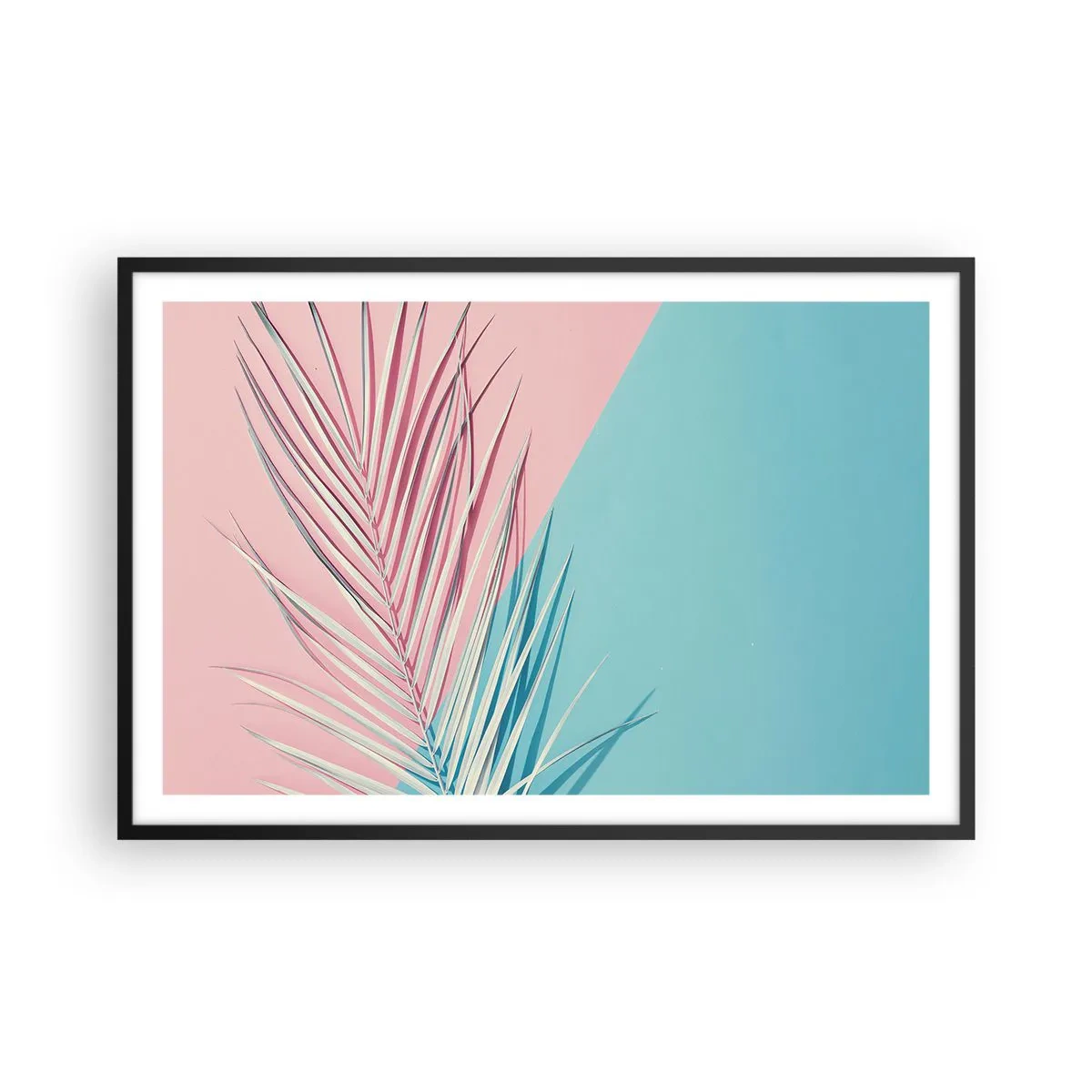 Poster in einem schwarzem Rahmen - Tropischer Eindruck - 91x61 cm