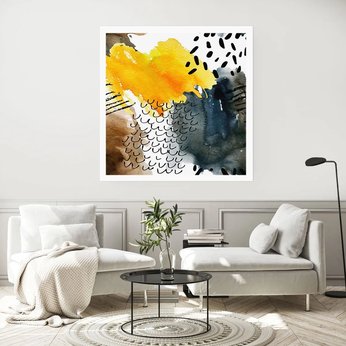 Poster - Ein Treffen der Elemente der Natur - 40x40 cm