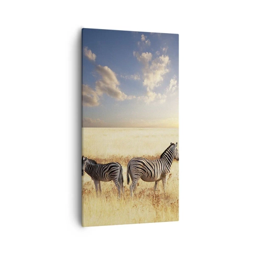 Bild auf Leinwand - Leinwandbild - Geh weg, sei nicht in Frieden - 55x100 cm