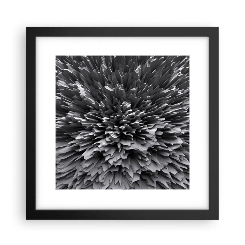 Poster in einem schwarzem Rahmen - Härter kann es nicht werden - 30x30 cm