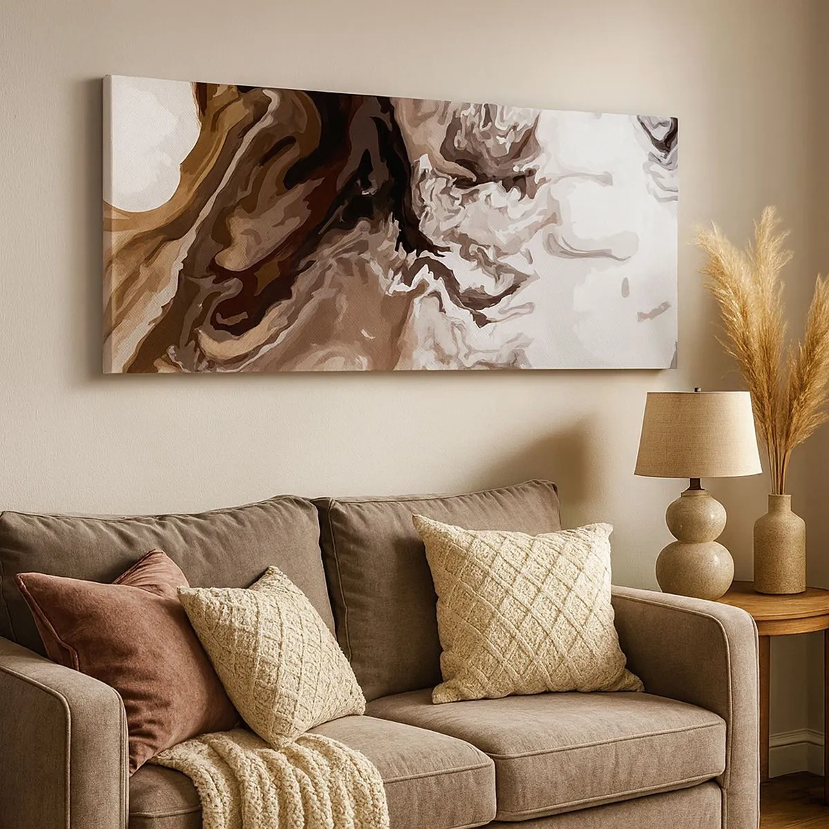 Bild auf Leinwand - Leinwandbild - Farbkontrast - 100x40 cm