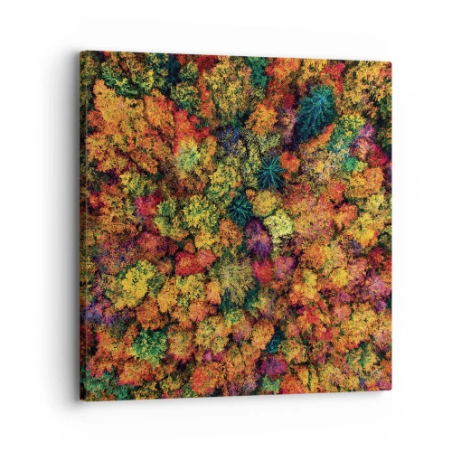 Bild auf Leinwand - Leinwandbild - Blumenstrauß aus Herbstbäumen - 30x30 cm