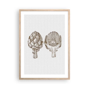 Poster in einem Rahmen aus heller Eiche - Anatomie-Lektion - 50x70 cm